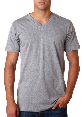 BELLA+CANVAS Jersey Short Sleeve V-Neck Tee Athletic Heather by Bella + Canvas – X-Large, 100% Combed Cotton, Athletic Heather, Model 3005