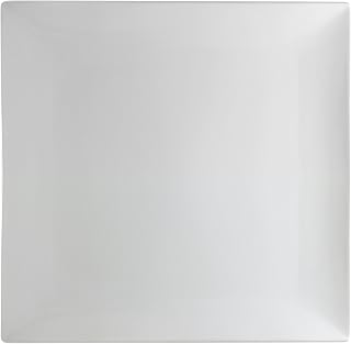 10 Strawberry Street Whittier 15.5" Coupe Square Platter, White