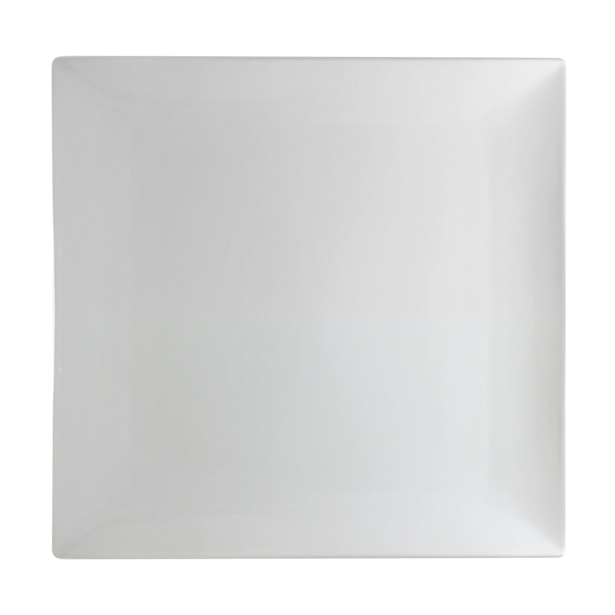 Whittier 15.5" Coupe Square Platter by 10 Strawberry Street – 16", Porcelain, White, Model WTR-16CPSQ