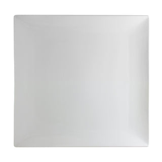 Whittier 15.5" Coupe Square Platter by 10 Strawberry Street – 16", Porcelain, White, Model WTR-16CPSQ