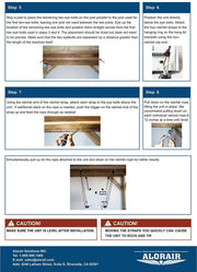 Hanging Kits for Crawl Space & Basement Dehumidifiers by ALORAIR – 300.0 pounds, Polypropylene, Stainless Steel, Black, Model AlorAir Hanging Kits