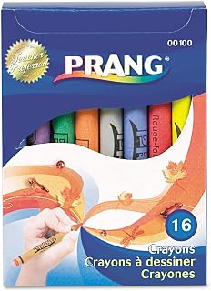 Prang 00100 Crayons Made with Soy, 16 Colors/Box