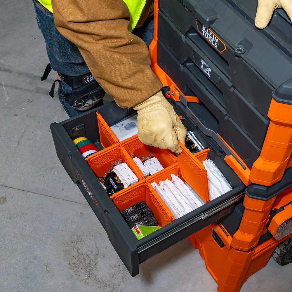 KLEIN TOOLS 2-Drawer / Orange / 50.0 pounds Tool Boxes