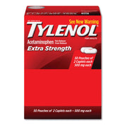 Extra Strength Caplet Refills by Tylenol – 50 Count (Pack of 2), Pack of 2, Model 1392698