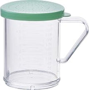 Winco 10 oz Green Snap-on Lid Dredge