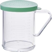 Winco 10 oz Green Snap-on Lid Dredge