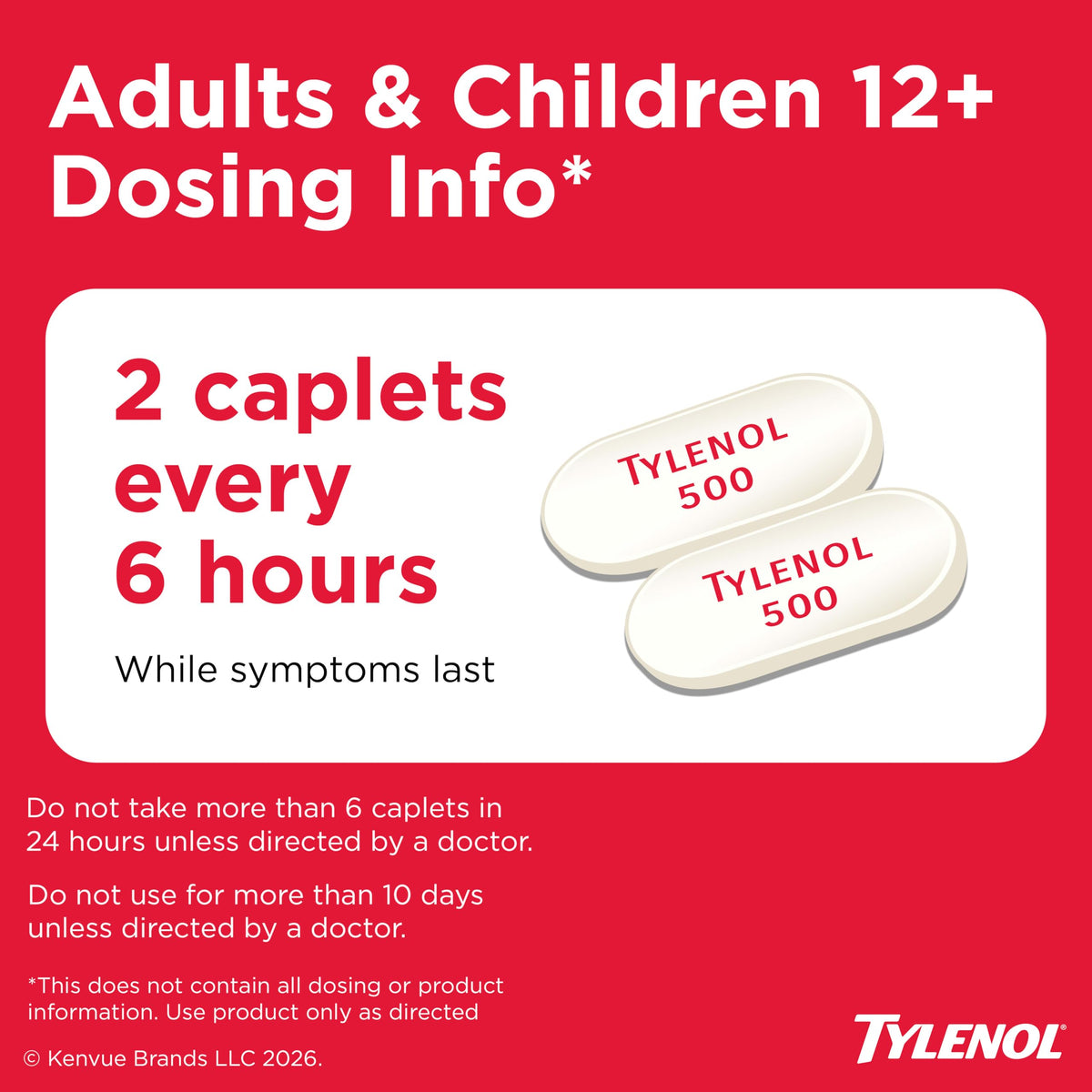 Extra Strength Caplets by Tylenol – 100 Count (Pack of 1), White, Model 340200