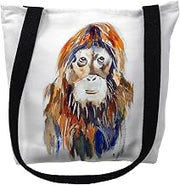 Betsydrake TY099G 18 x 18 in. Orangutan Tote Bag - Large Black
