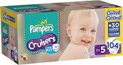 Pampers Cruisers Diapers Size 5 Giant Pack, 104 Count
