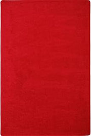 Joy Carpets Endurance Solid Colored Area Rug in Color Red, 4' x 6'