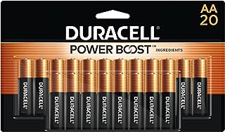 DURACELL Coppertop AA Batteries, 20 Count, 12-Year Shelf Life, Long-lasting