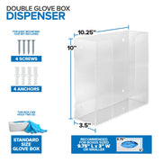 Stock Your Home Double Stack / 1 Count / Blue Lab Supply Dispensers