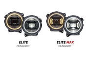 Elite LED Headlights compatible with Jeep JL Wrangler 2018 by Diode Dynamics – Elite Max, White, Model DD5165