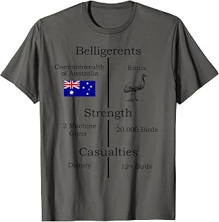 Funny Great Emu War Australia T-Shirt T-Shirt