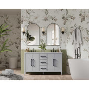 Grey Millie Bathroom Vanity by by Elegant Lighting – Solid wood and MDF, Gray, Model VF29360DGR