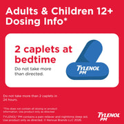 PM Extra Strength Caplets by Tylenol – 100 Count, 100ct, Model JJ-2404