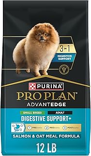 Purina Pro Plan AdvantEDGE Digestive Support Plus Small Breed Salmon and Oat Meal Formula Adult Dry Dog Food - 12 lb Bag