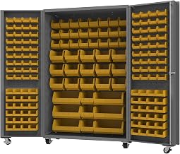Durham Mobile Bin Cabinet, 168 Bins