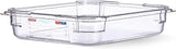 Araven 1/2 Size Food Pan,Deep Polycarbonate | Food storage pan with in-mold label for catering, prep tables and commercial food storage.