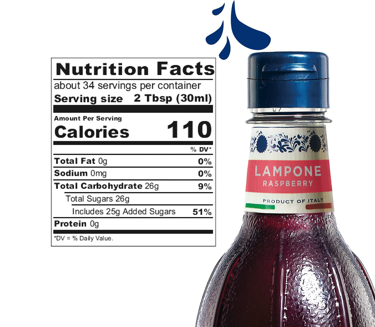 Flavoring Syrup by Fabbri – 35 Fl Oz (Pack of 1), red, Model mixybar-raspberry-syrup-oembed