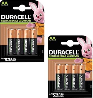 NCElec Duracell AA 2500mAh Recharge Ultra Rechargeable Batteries