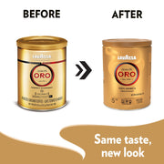 Lavazza Qulita Oro Ground / 8.82 Ounce (Pack of 4) / 4 Roasted Coffee Beans