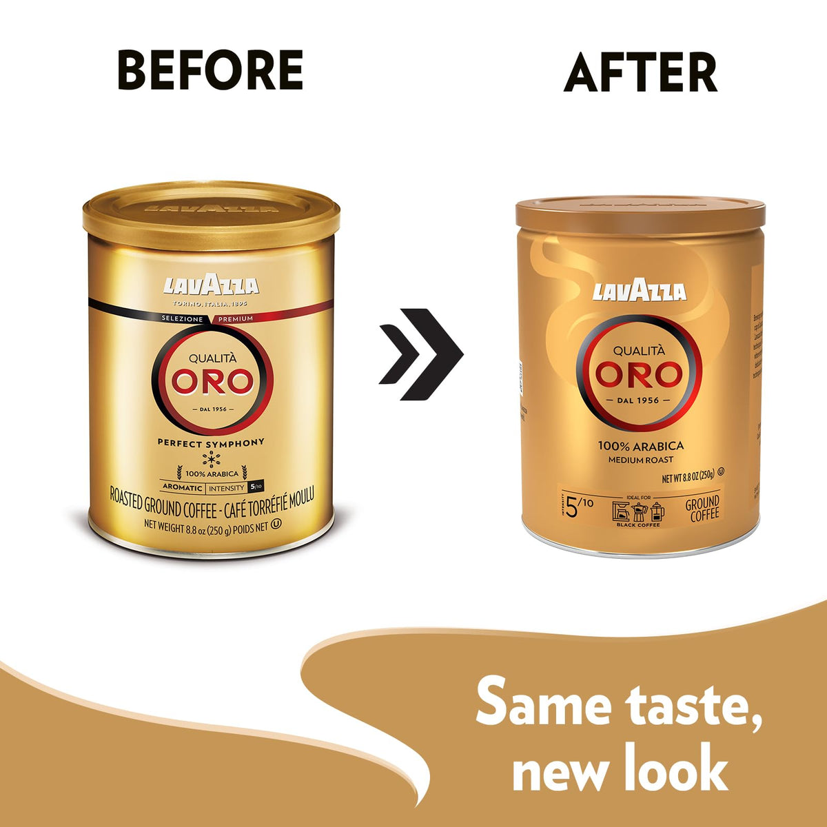 Lavazza Qulita Oro Ground / 8.82 Ounce (Pack of 12) / 12 Ground Coffee