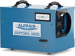 ALORAIR 113 Pints Crawlspace Dehumidifier for Commercial, Sentinel HD55 | Auto Defrost, High Capacity, 1,200 Sq. Ft., with Drain Hose, for Basement, Commercial, Industrial, 6-Year Limited Warranty