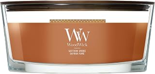 WoodWick | Elliptical Candle | Saffron Smoke | Great Gift for Women