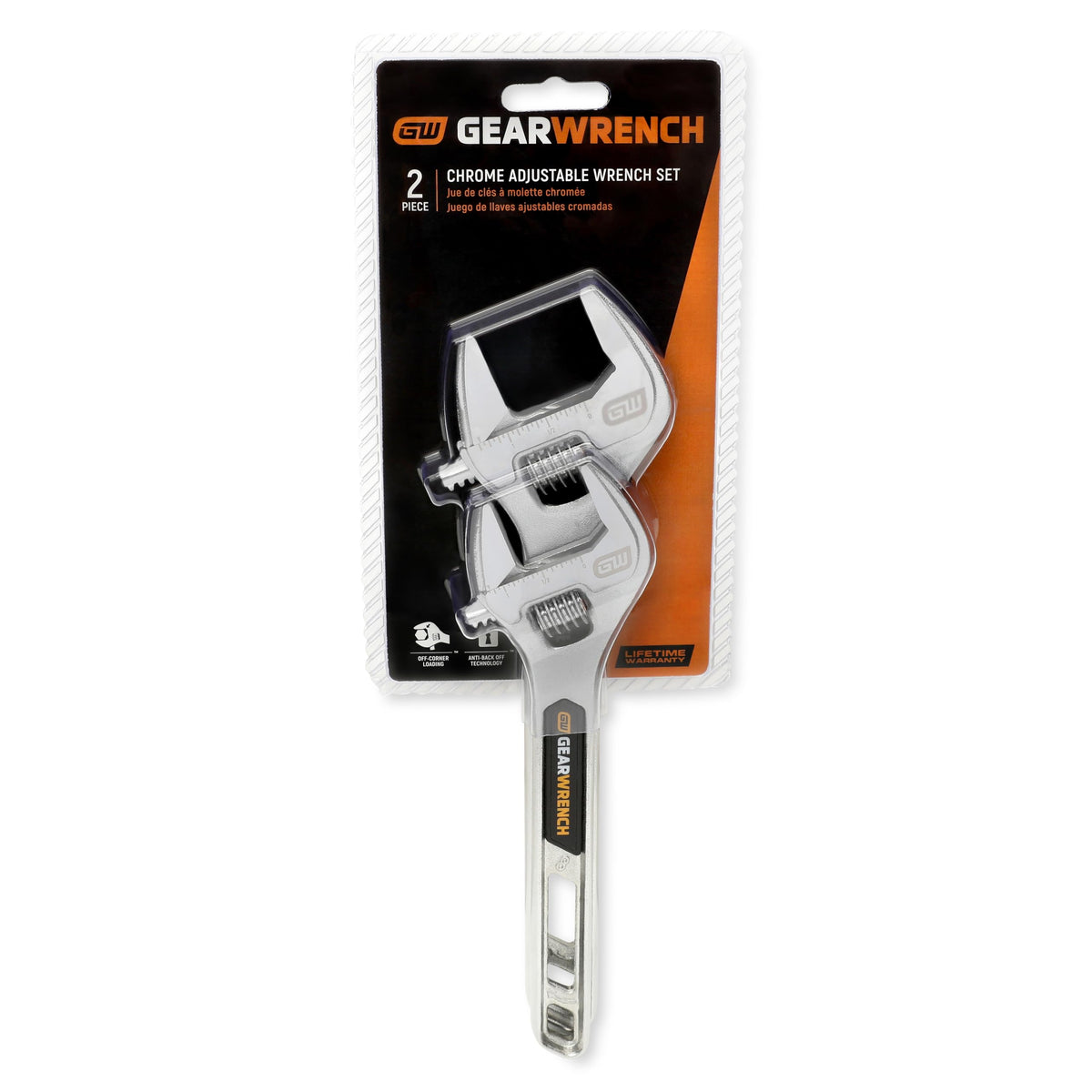 GEARWRENCH 2-Piece Kit / 8" & 10" / Chrome Hand Tools
