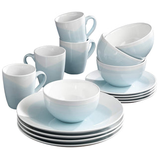 Dinnerware Set (Mint) 10.5x10.5" by American Atelier – 10.5x10.5", Stoneware, Mint, Pack of 4, Model 6692-16-rb