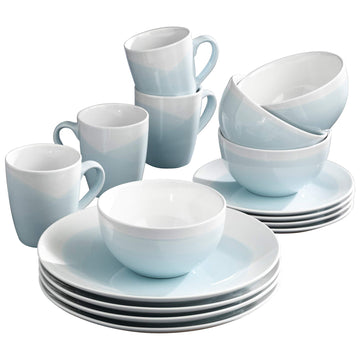 Dinnerware Set (Mint) 10.5x10.5" by American Atelier – 10.5x10.5", Stoneware, Mint, Pack of 4, Model 6692-16-rb