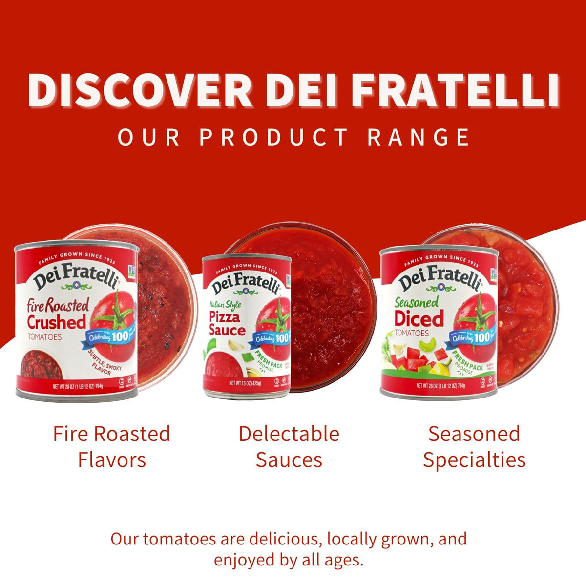 Rustic Crushed Tomatoes (12 pack) by Dei Fratelli – 12 pack