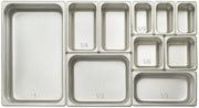 Winco 4" Deep / 1 / Stainless Steel Storage & Transport