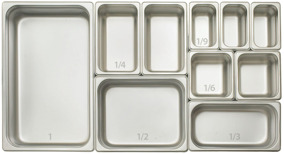 Winco 4" Deep / 1 / Stainless Steel Storage & Transport