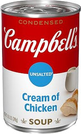 Campbell's Condensed Unsalted Cream of Chicken Soup, 10.5 oz Can
