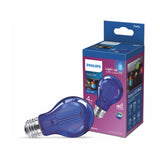 LED Non-Dimmable A19 Blue Party Light Bulb - EyeComfort Flicker Free - E26 Base - 4W = 40W - Indoor by PHILIPS – copper, Blue