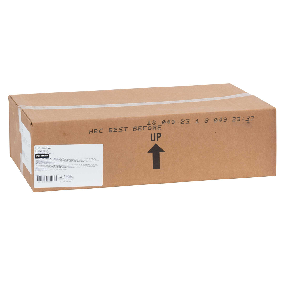 Maple Leaf Bakery Pretzel Dinner Roll -- 120 per case. by Wholesome Harvest Baking – 15.81 x 23.81 x 6.71 inches, Pack of 120