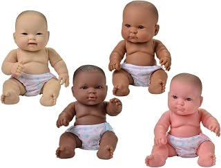 Constructive Playthings 10 Inch Multi-Cultural Baby Dolls, Set of 4