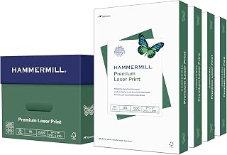 Hammermill Printer Paper, Premium Laser Print 28 lb, 11 x 17-98 Bright, Made in the USA, 125526C - 4 Ream (2,000 Sheets)