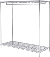 Nexel 2-Shelf Garment Floor Coat Rack, 24"D x 60"W x 63"H