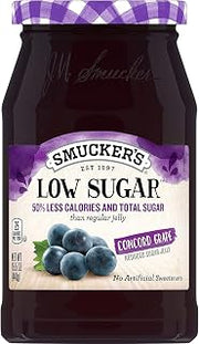 Smucker's Low Sugar Concord Grape Jelly 15.5oz Jars (Pack of 3)
