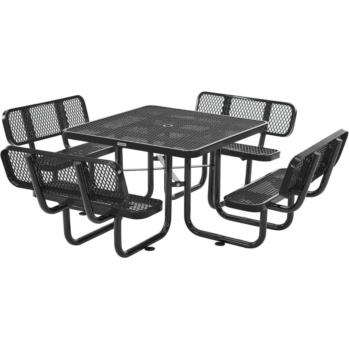 Global Industrial Green / 46" x 46" x 31.75" / Industrial Picnic Tables
