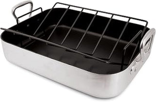 World Cuisine Non-Stick Roasting Pan with Non-Stick Rack