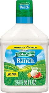 Hidden Valley Original Ranch Salad Dressing and Topping, 36 Ounce Bottle (Package May Vary)