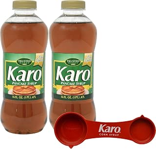 Pancake Syrup, 16 fl oz (Pack of 2) with Karo Measuring Spoon
