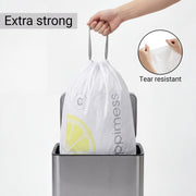 Douglas 20-Count Lemon 13.2 Gal Trash Bags by happimess – 60 Count (Pack of 1), 13.2 gallons, Medium Density Polyethylene, White (Lemon Scented), Model HPM3100C-WHITE