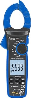 Jonard Tools ACM-1000 Digital Clamp Meter, 1000V/1000A TRMS Multimeter with 42mm Clamp, Non-Contact Voltage Tester, Measures AC/DC Voltage, Current, Continuity, Frequency, Capacitance