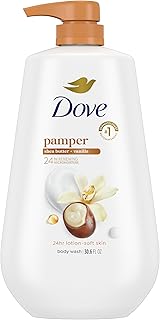 Dove Body Wash Pamper Shea Butter & Vanilla 30.6 oz Pump, Sulfate Free