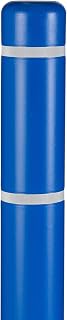 BollardGard 4" x 64" Bollard Cover Blue - Innoplast (Blue White Tape)